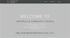 Desktop Screenshot of centervillecommunity.org