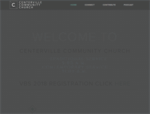 Tablet Screenshot of centervillecommunity.org
